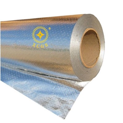 Fireproof Woven Foil Fabric Cloth Material For Lunch Bag Single Side Aluminum Foil Woven Cloth Thermal Insulation Material